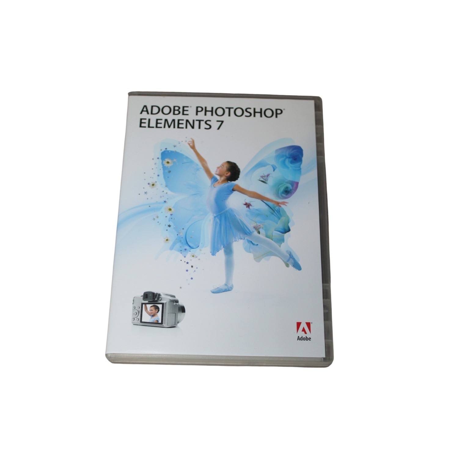 Adobe Photoshop Elements 7 Windows Software CD Complete W/ Box Manual Photo Edit