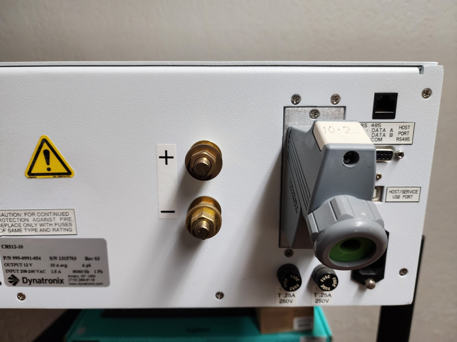 Dynatronix CRS12-10 DC Power Supply, Output 12V 10A
