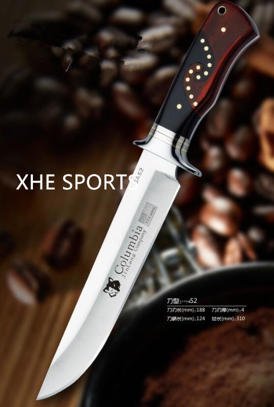 JL 052 Full Tang Survival Military Bowie Camping Tactical Pig Sticker knife