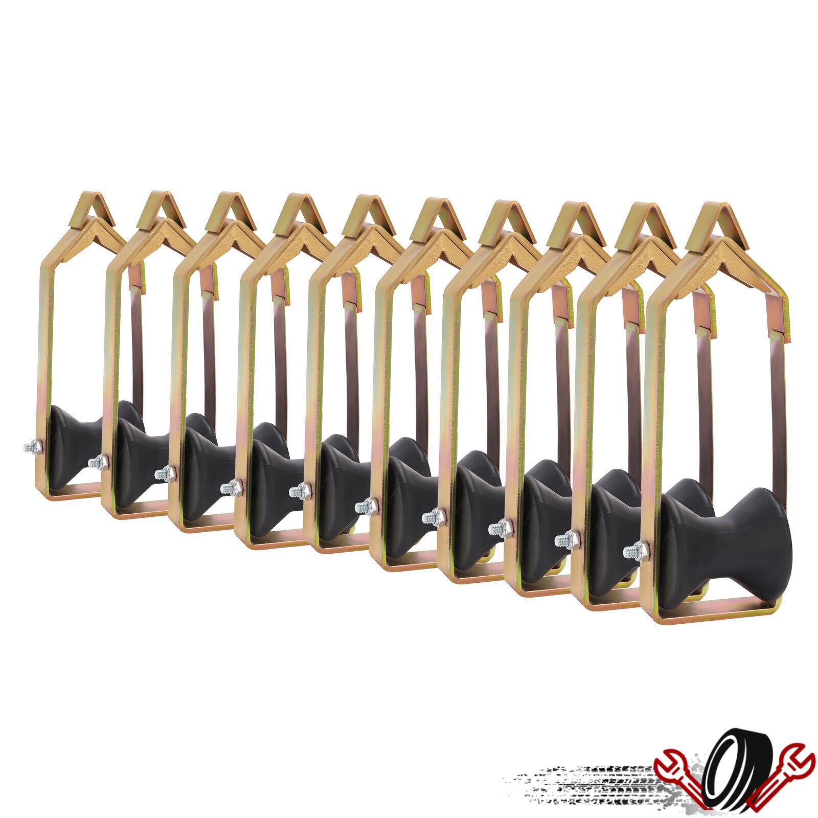 10 X Cable Roller 3" Zinc-Plated Steel Colored Zinc For RO300 10pcs