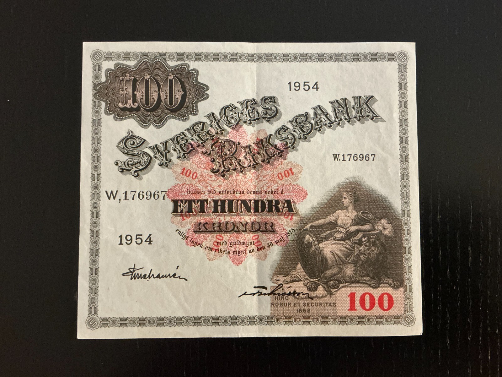 Sweden 100 kronor 1954 XF P-36aj