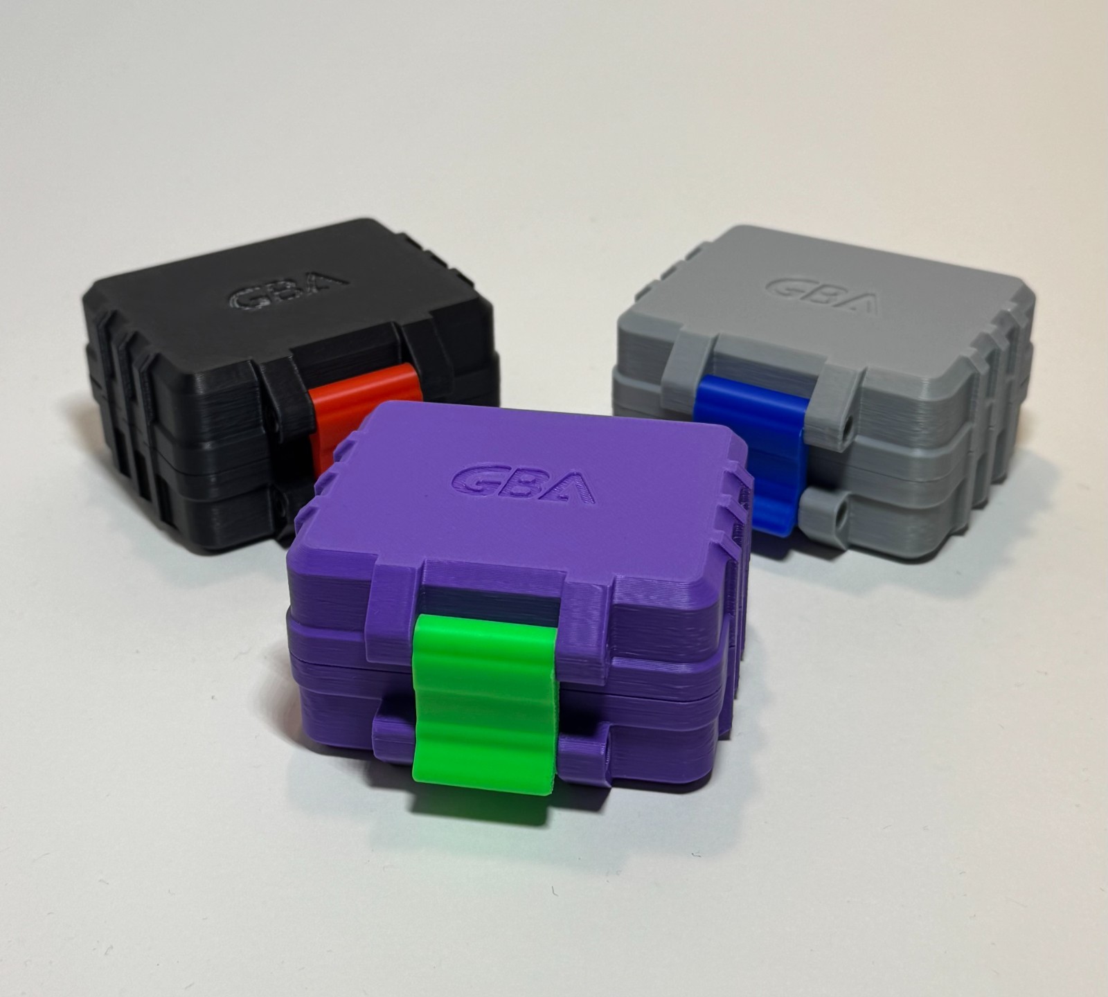 4-Capacity GBA Game Cartridge Case: Protective Storage w/ Customizable Colors