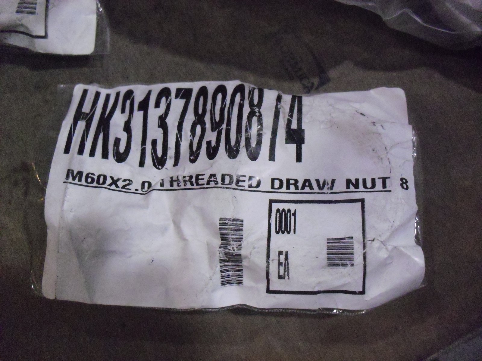 M60 x 2.0 Threaded Draw Nut Manufacturer Unknown