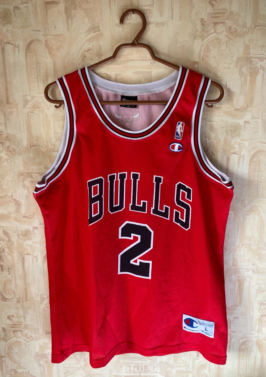 NBA CHICAGO BULLS BASKETBALL JERSEY #2 SEFOLOSHA CHAMPION SIZE L ADULT