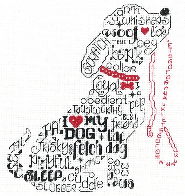 Let's Bark Counted Cross Stitch Pattern by Ursula Michael ~ 2958