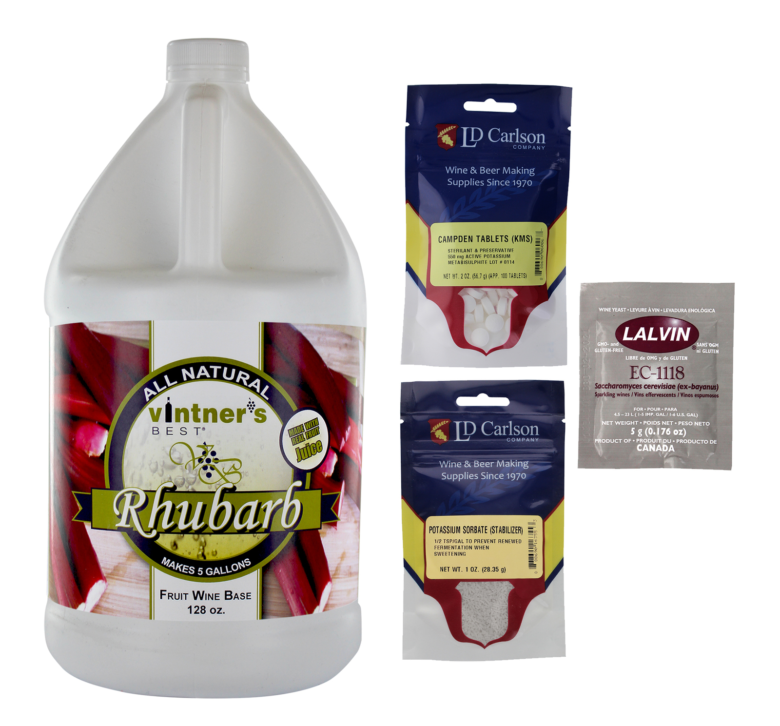 Complete Fruit Wine Base Kit-Rhubarb