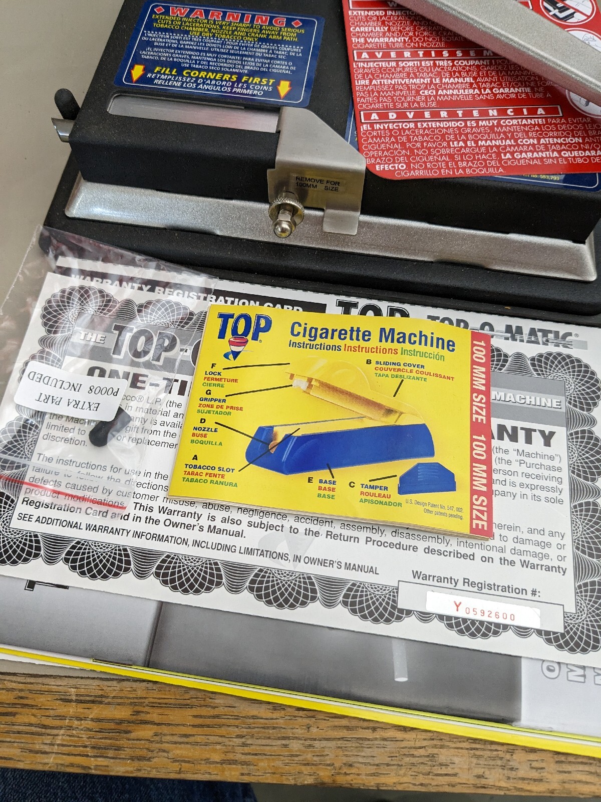 EXTRAS! Top-O-Matic Cigarette Rolling Machines !Charity!