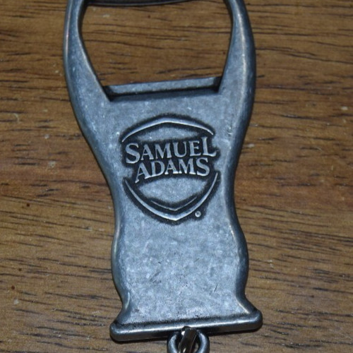 Metal Samuel Adams Bottle Opener Keychain