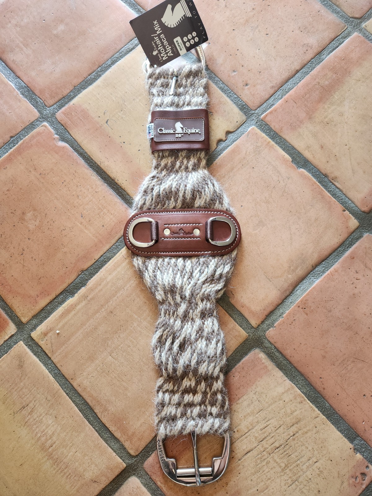 Classic Equine Roper Cinch - Alpaca & Mohair Blend with Stainless Steel Roller