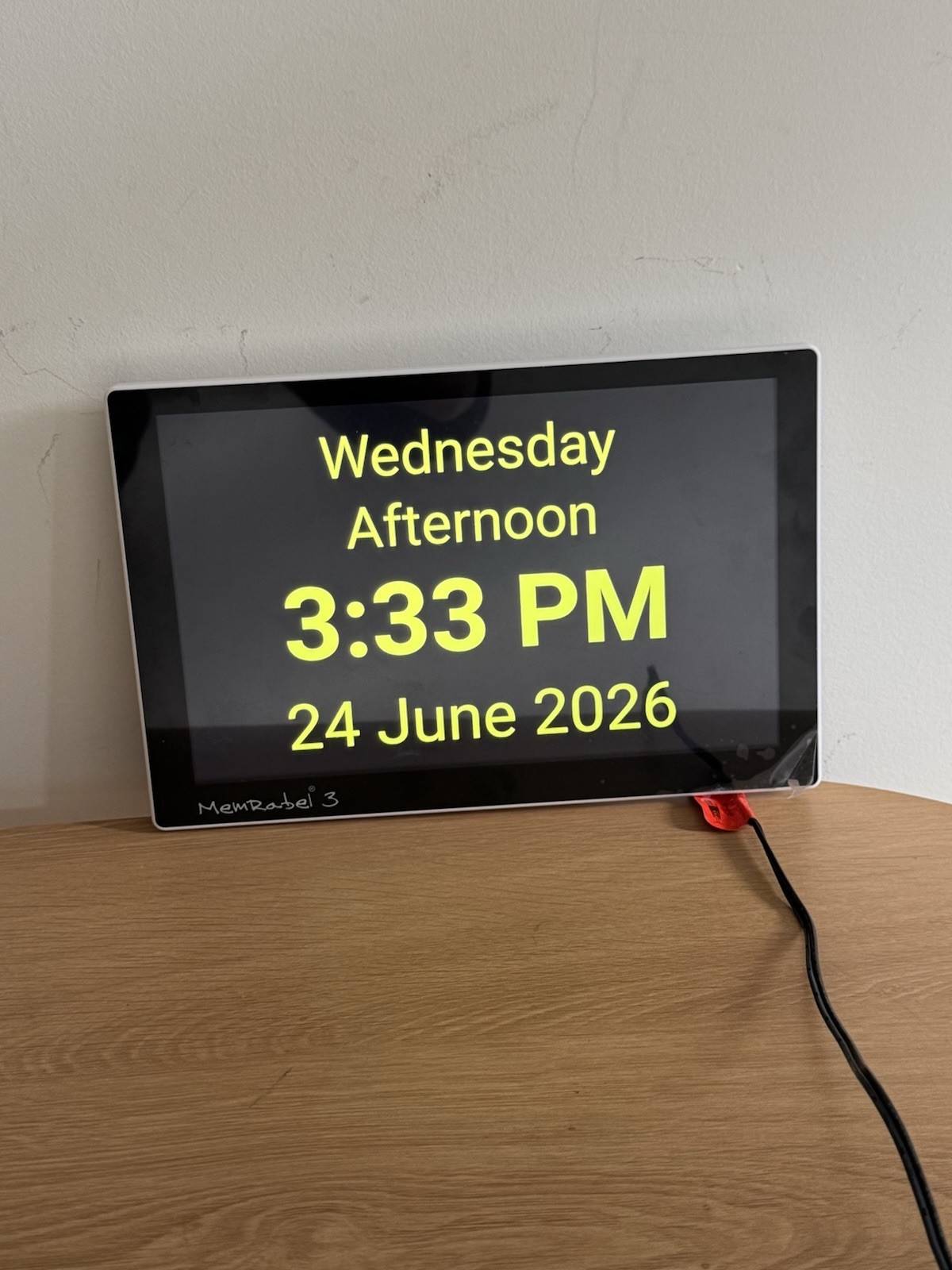 MemRabel 3 MR3 Dementia Clock Alzheimer's Cognitive Impairment Orientation Touch