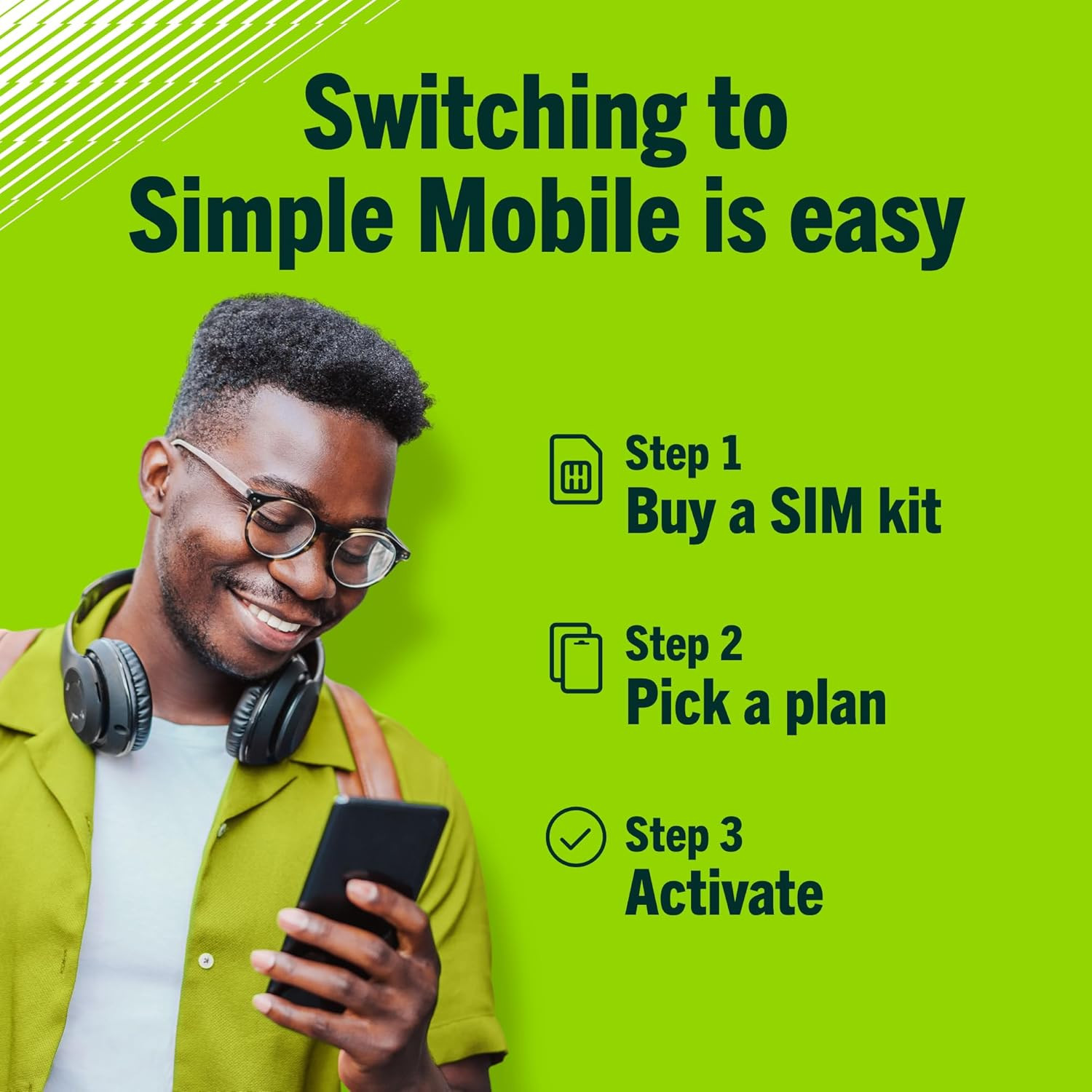 Simple Mobile Prepaid Sim Card Kit (4G LTE Network)
