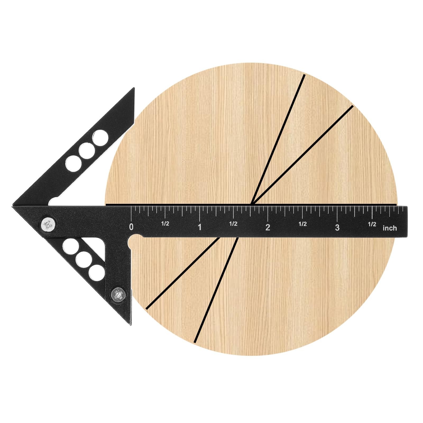 Circle Center Finder Tool Aluminum Imperial Positioning Center Finder Woodwor...