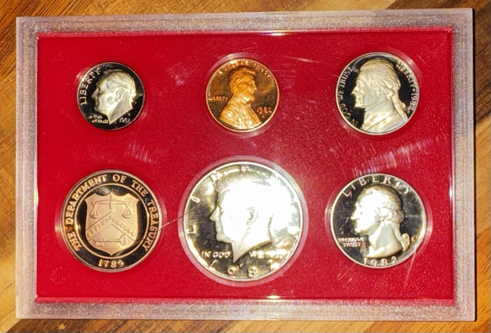 1982-S US Mint Proof Set 5 Coin Set OGP Original Government Packaging