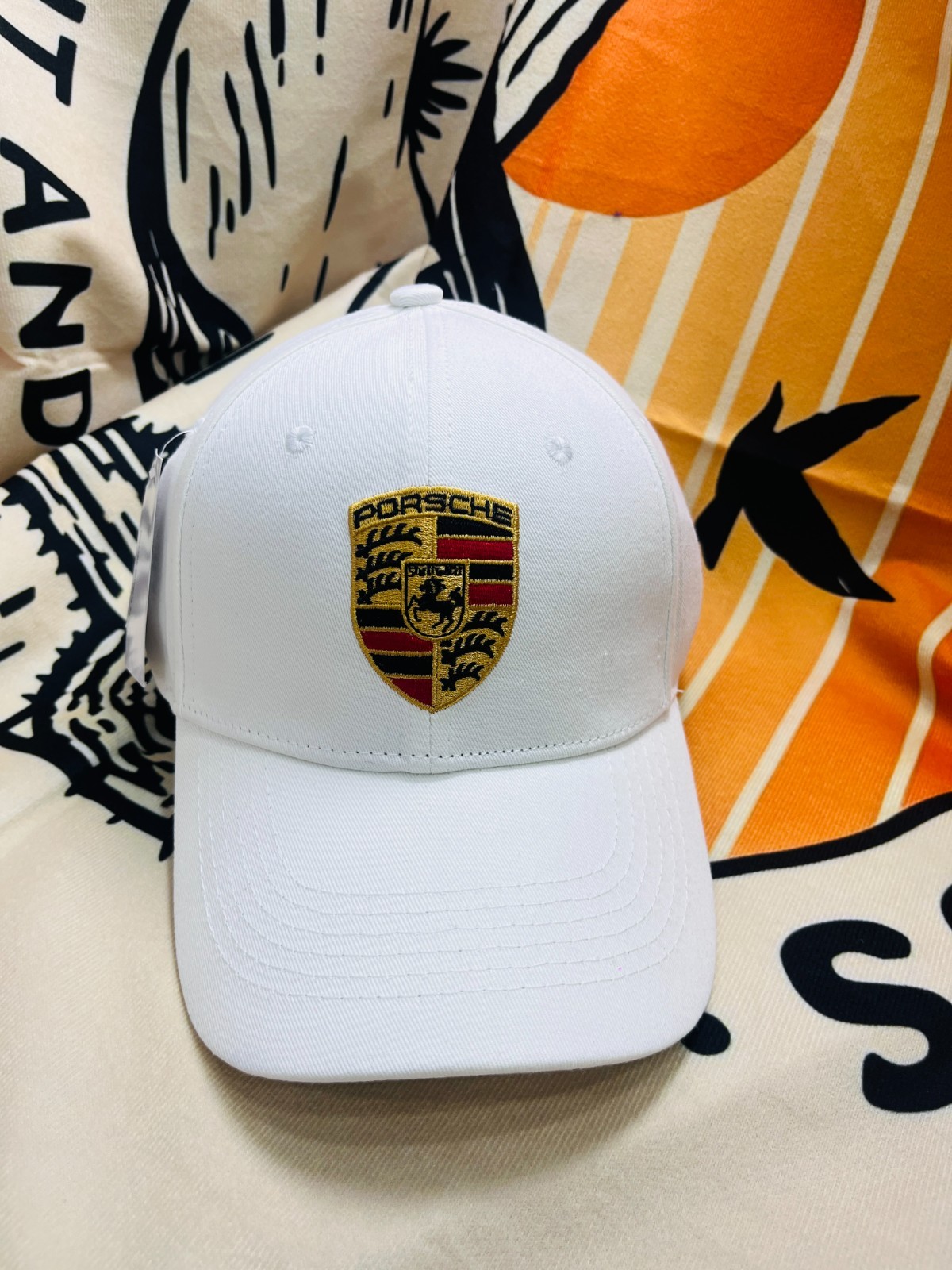 Porsche Racing Men's Outdoors Baseball Cap Adjustable White