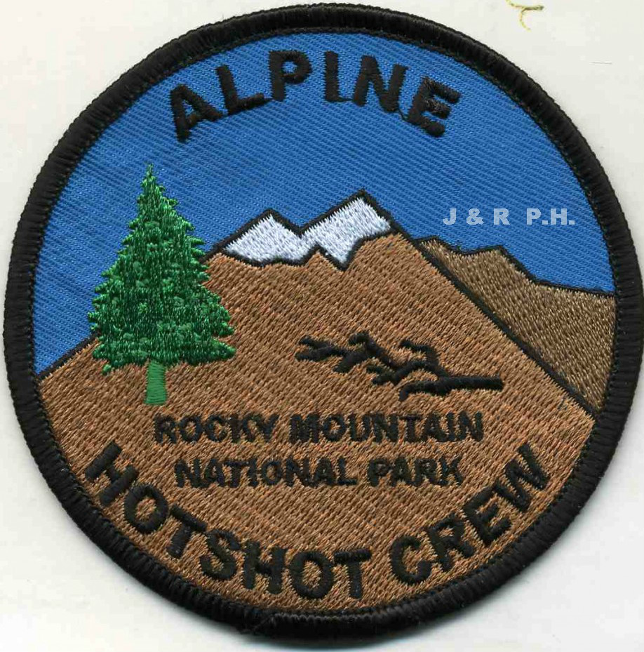 Wildland - Alpine Hotshot Crew, Rocky Mnt. N.P., CO (3.5" round) fire patch