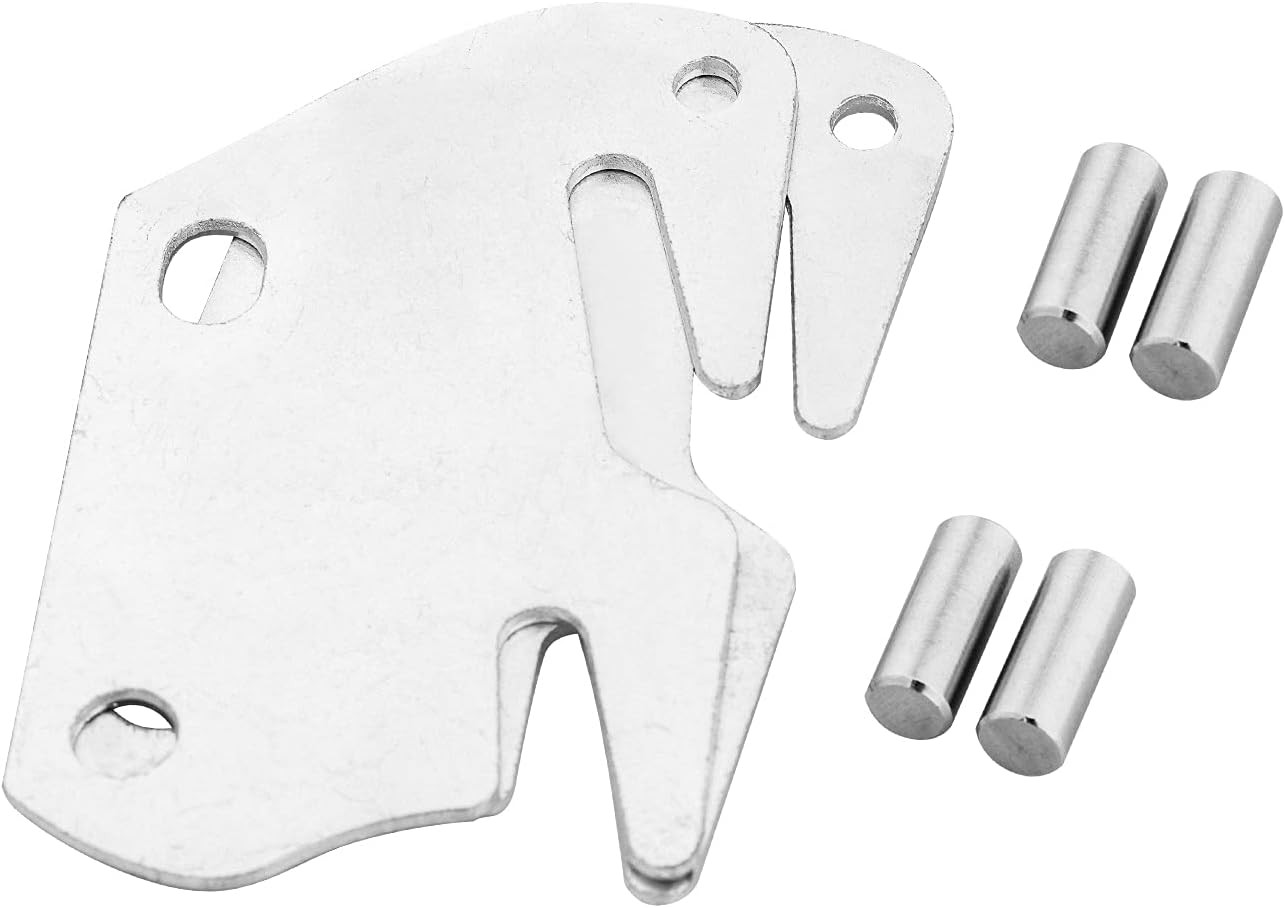 Universal Wood Bed Rail Hook Plates for Footboard Frame, Replacement Wooden Bed