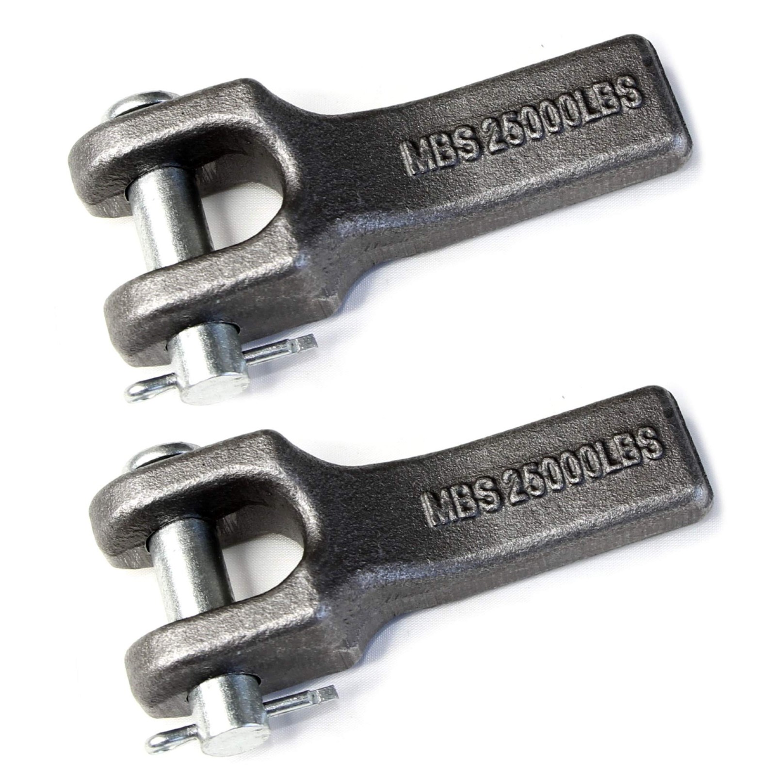 (Pack of 2) 3/8 inch Weld-On Safety Chain Retainer for Truck Trailer Hitch 1
