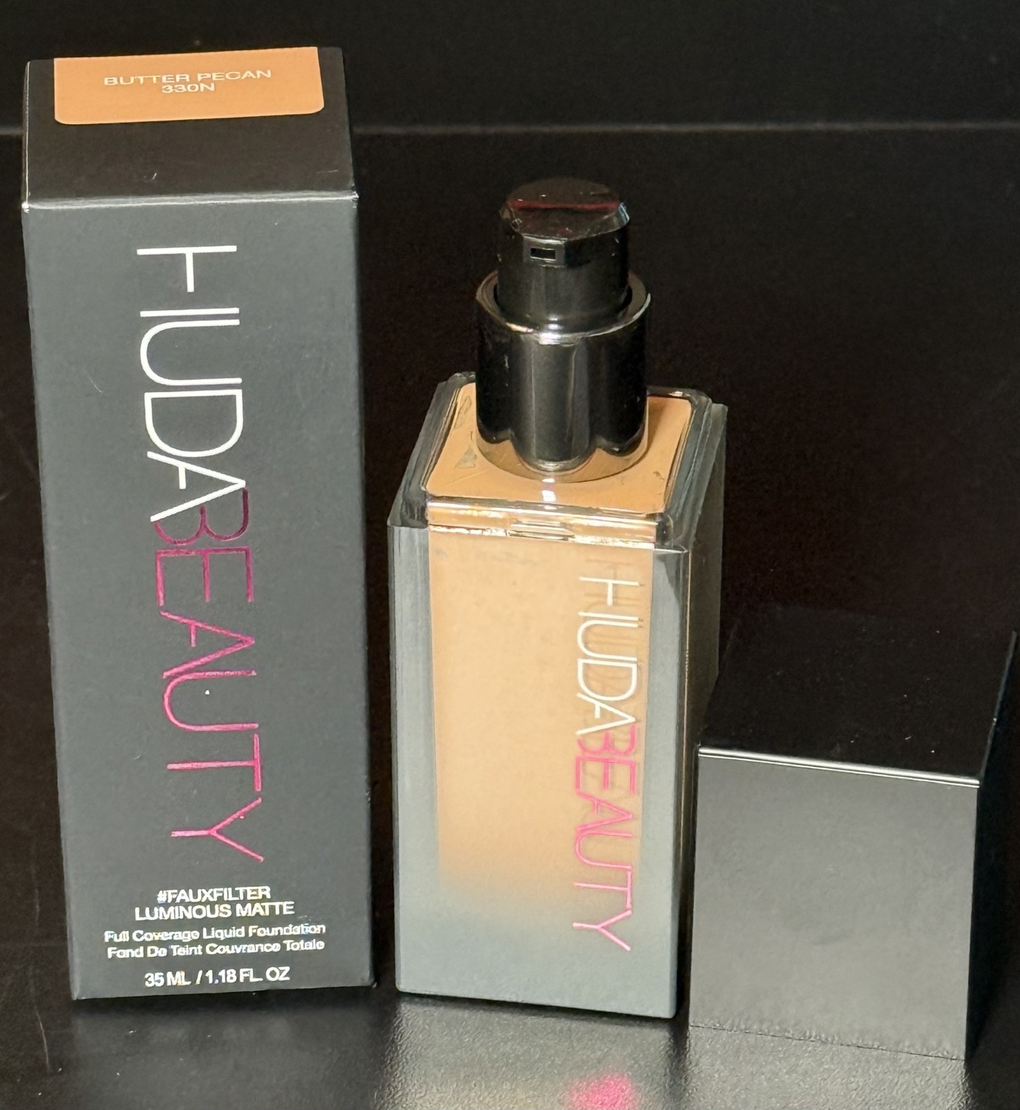 Huda Beauty FauxFilter Luminous Matte Liquid Foundation ~ BUTTER PECAN 330N