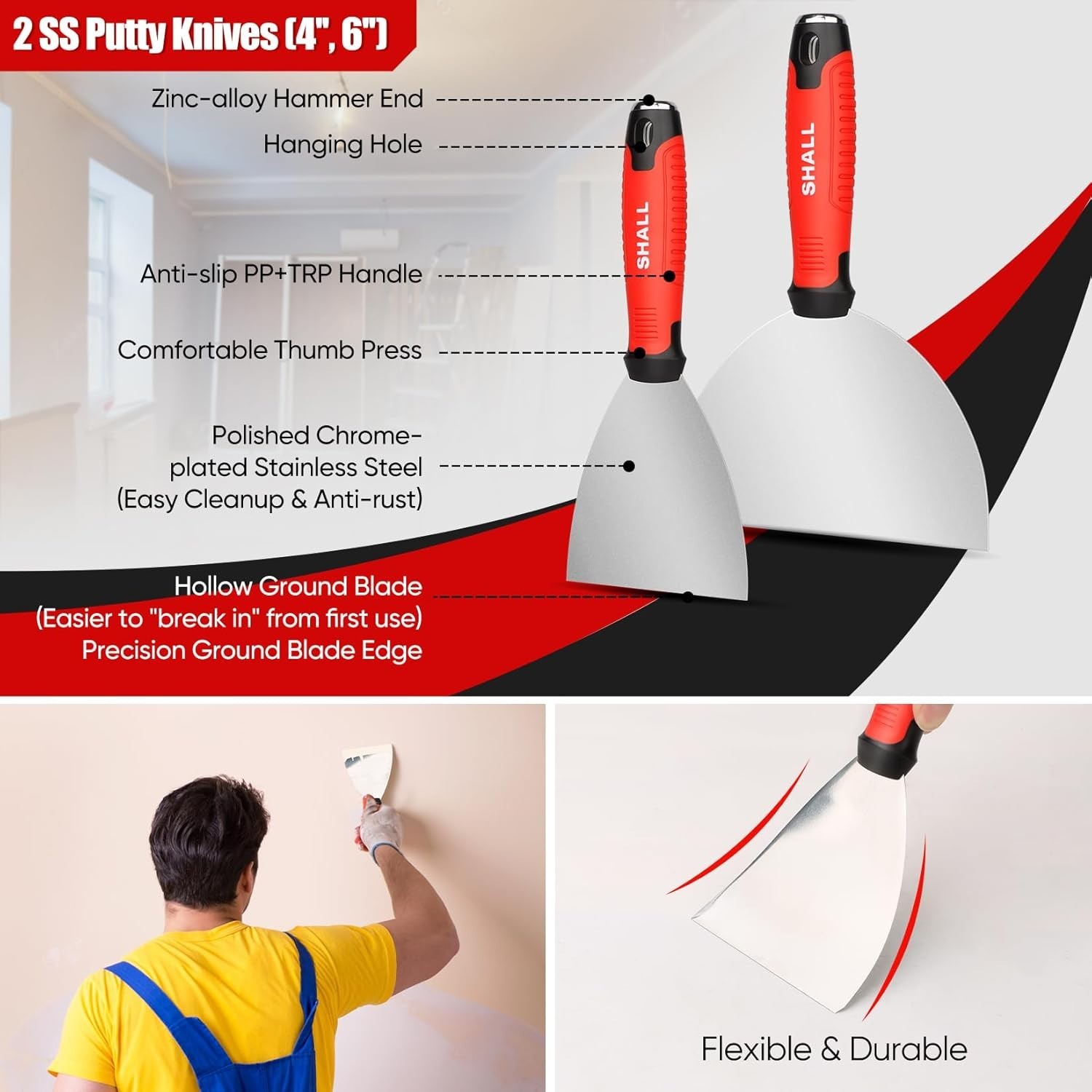 Stainless Steel Putty & Taping Knives