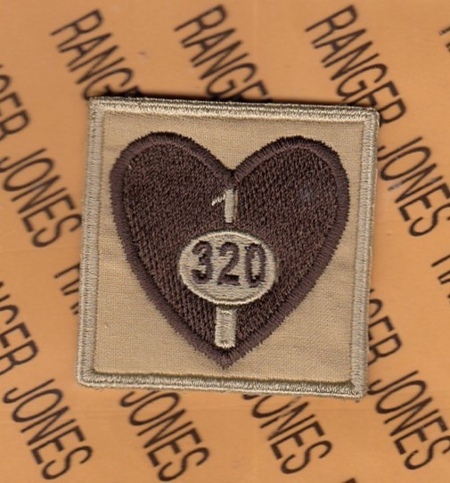 1st Bn 320th Artillery 502 Infantry 101st Airborne HCI Helmet DCU ~2.25" patch C