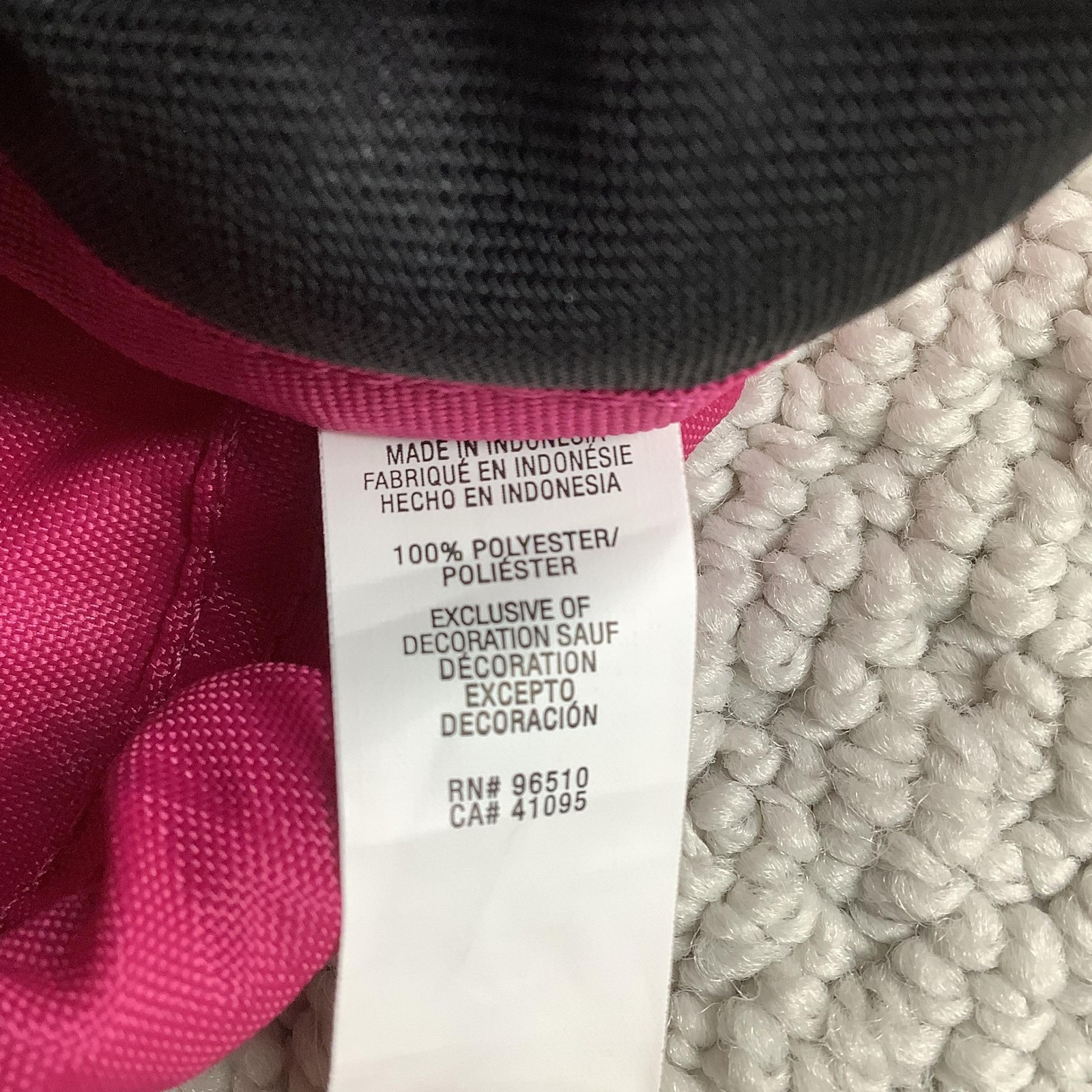 Under Armour Drawstring Backpack Sackpack Pink Gray Gym Bag UA Logo