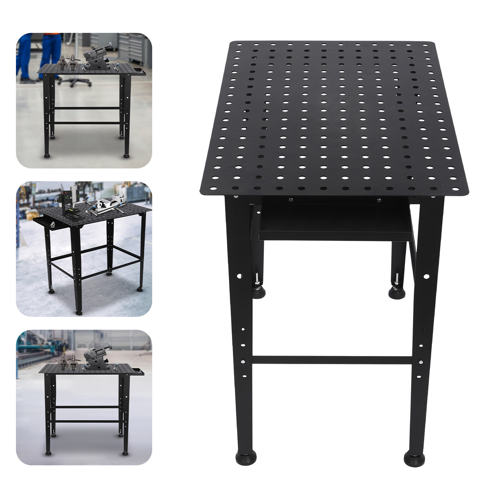 600LBS 36x24 Steel Welding Table Welding Fabrication Table Universal Work Table