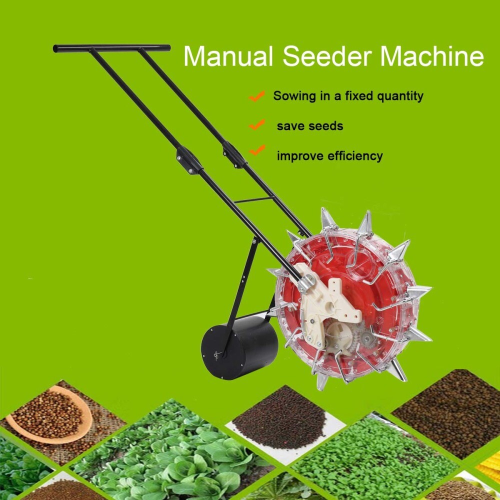 Hand Push Roller Precision Manual Seeder Machine Soy Corn Carousel Seeding Tool