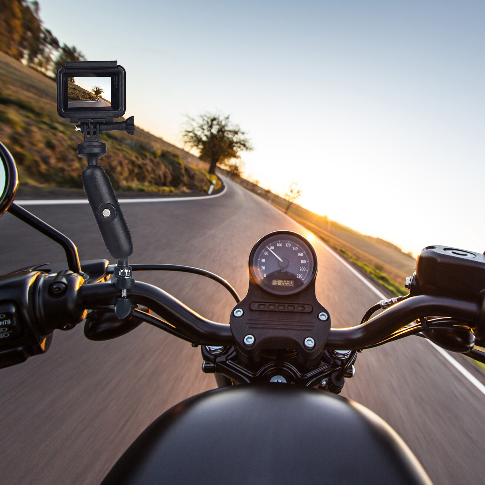 Motorcycle Camera Bracket Handlebar/Mirror Mount Holder For Gopro Action Camera