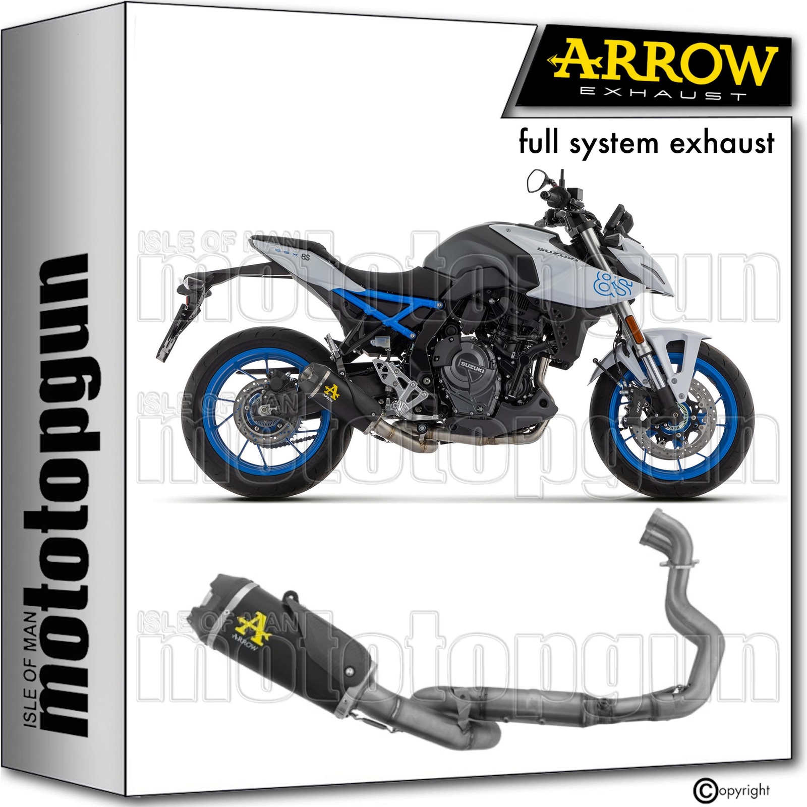 ARROW EXHAUST RC WORKS TITANIUM C SUZUKI GSX-8S 2023