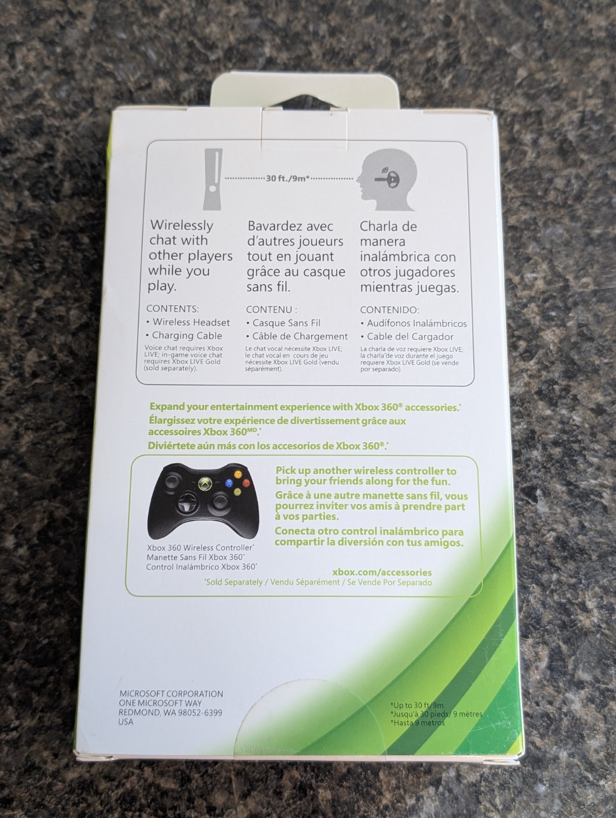 Microsoft P6F-00001 Xbox 360 Wireless Headset NEW IN BOX