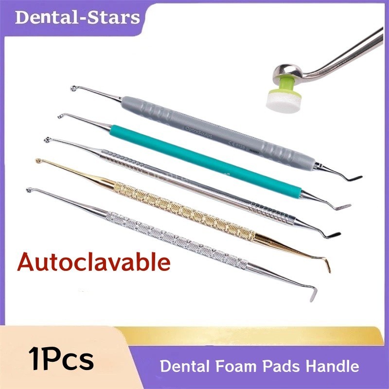 Dental OptraSculpt Foam Pad Handle Veneer Composite Resin Filling Spatula Handle