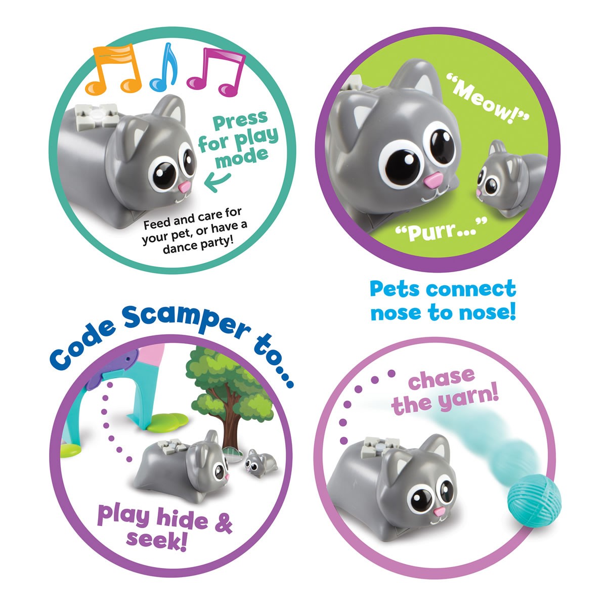Learning Resources Coding Critters - Scamper & Sneaker - 22 Pieces