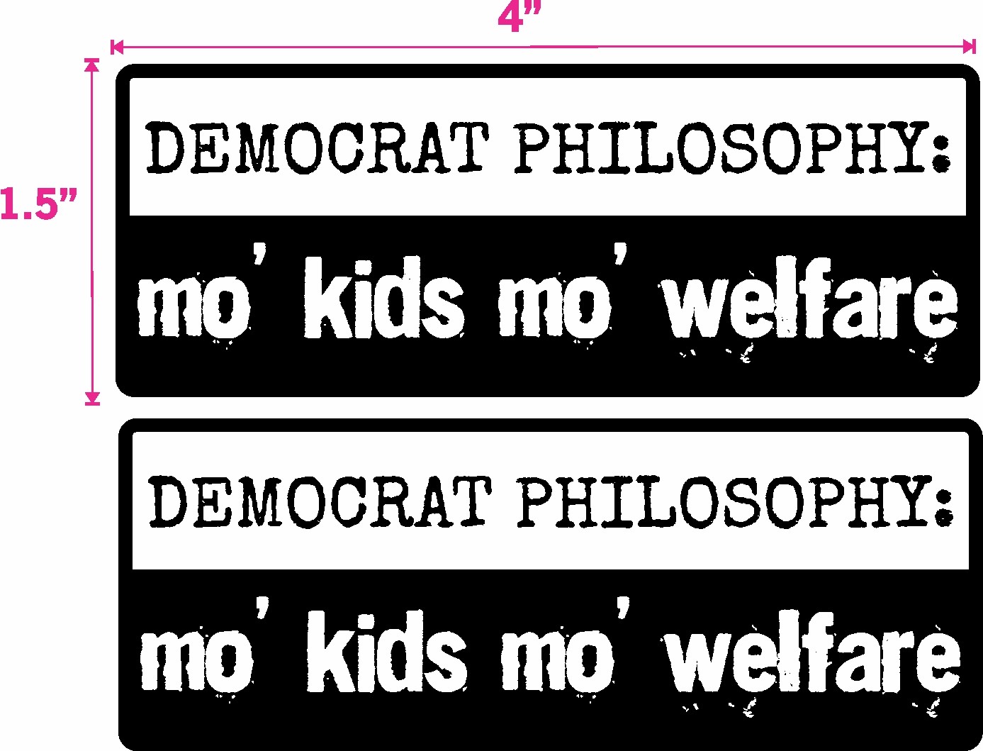 2 PK TRUMP 2020 STICKER WELFARE REFORM ANTI DEMOCRAT MAGA DEPLORABLE FLAG DECAL