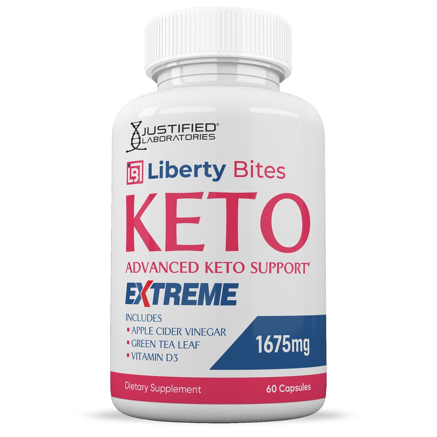 Liberty Bites Keto ACV Extreme Pills 1675MG Stronger Thn Gummy Keto Support 2Pk