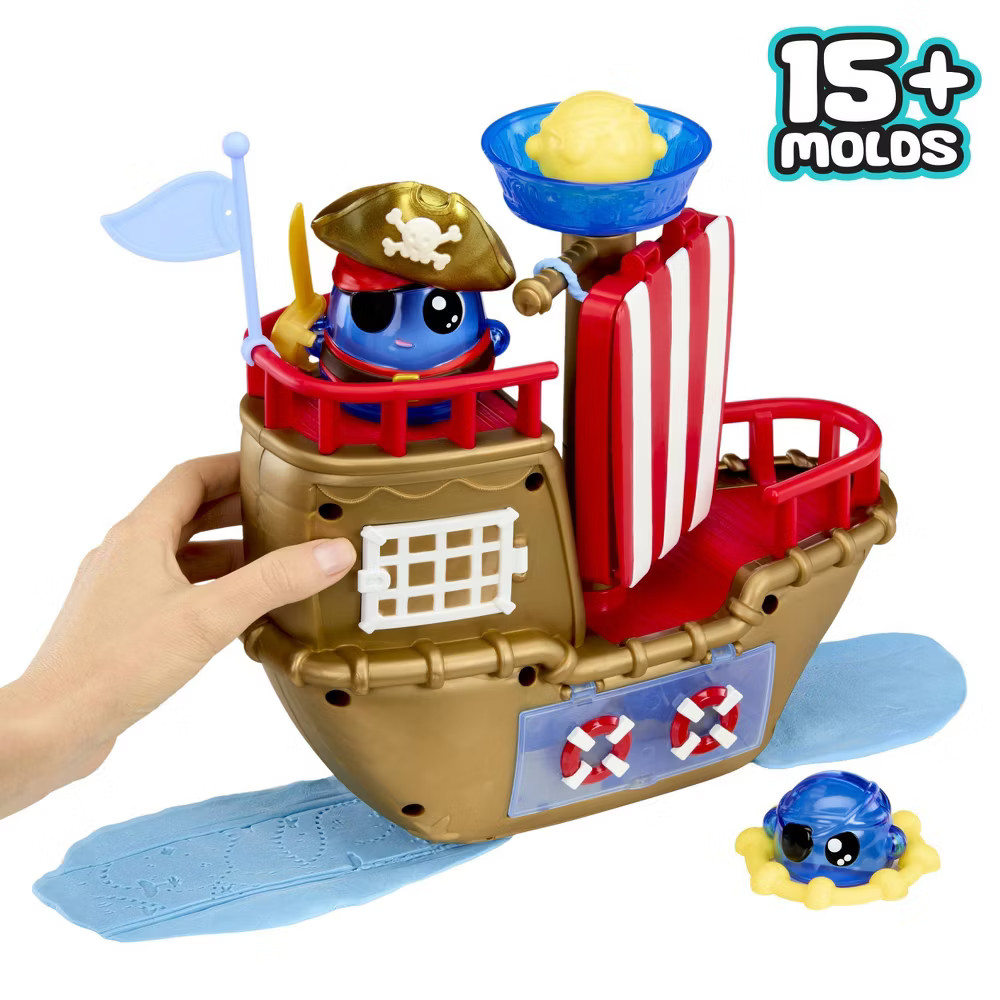 DohKins Pirate Ship Playset & Pirate - Dough Never Dries