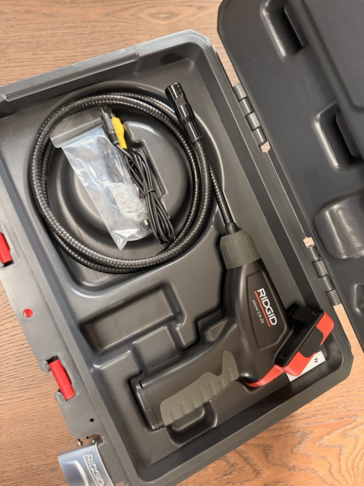 RIDGID micro CA-25 Digital Inspection Camera Kit, LCD, LED Lights, Case