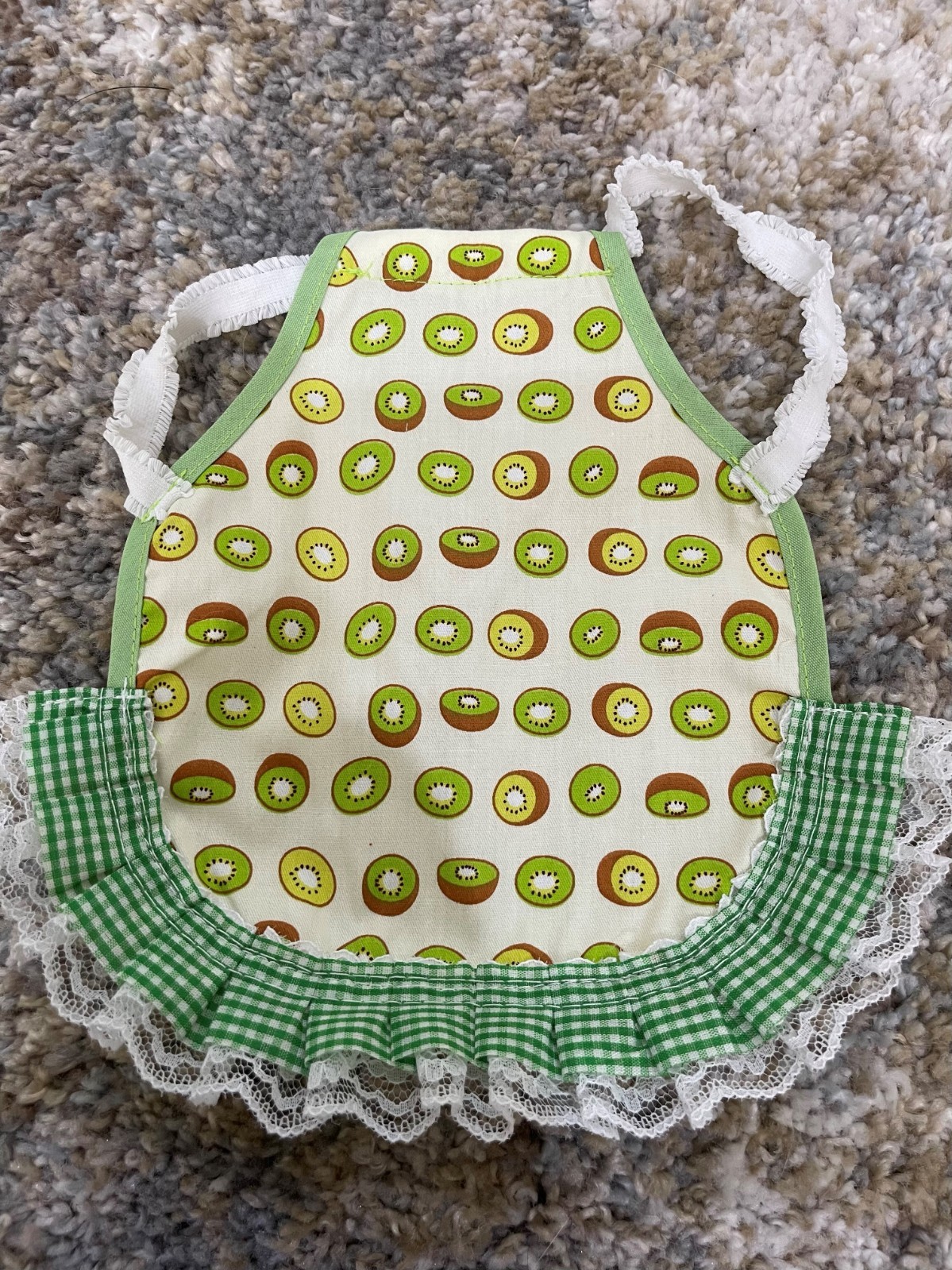 Chicken Apron Clothes for Hens Back Sides Feather Avocado   Print