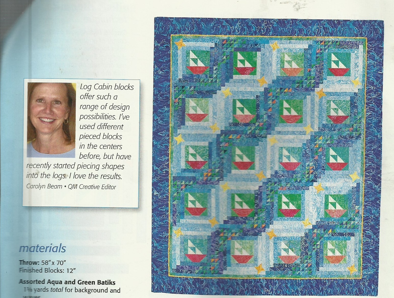 E0586 SMOOTH SAILING PATTERN/INSTRUCTIONS