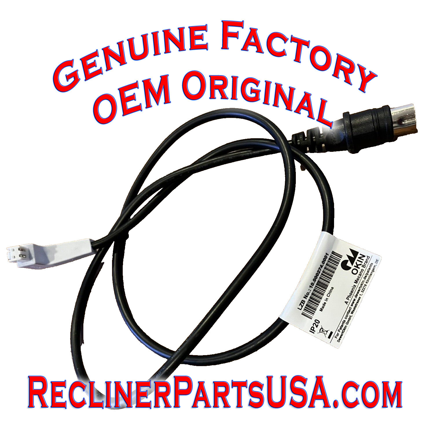 BRAND NEW! La-Z-Boy LZB  10.000274.0001 Lazy Boy MCM 93762 main power cable cord
