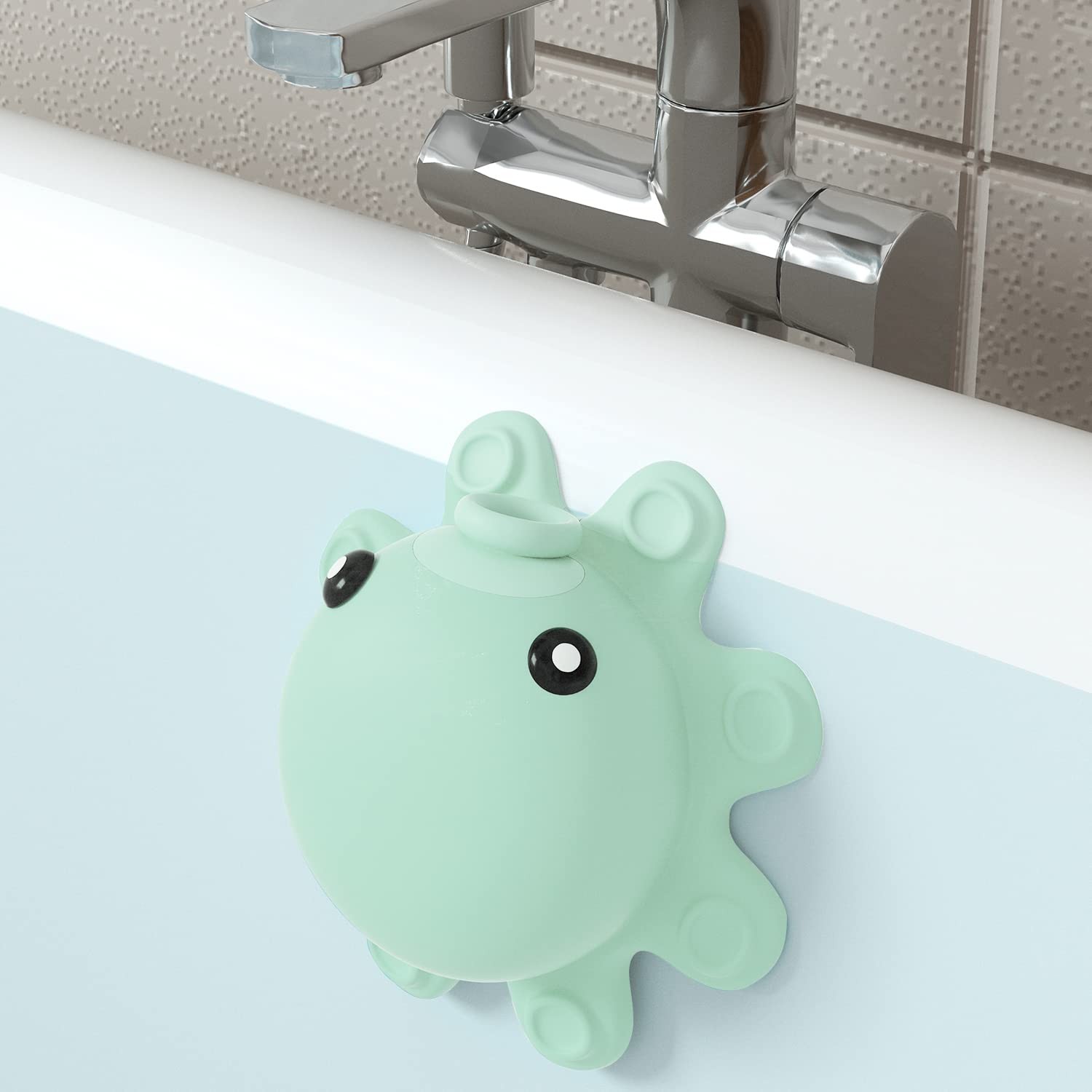 Bathtub Overflow Drain Cover Tub - Silicone Bathroom Squidward
