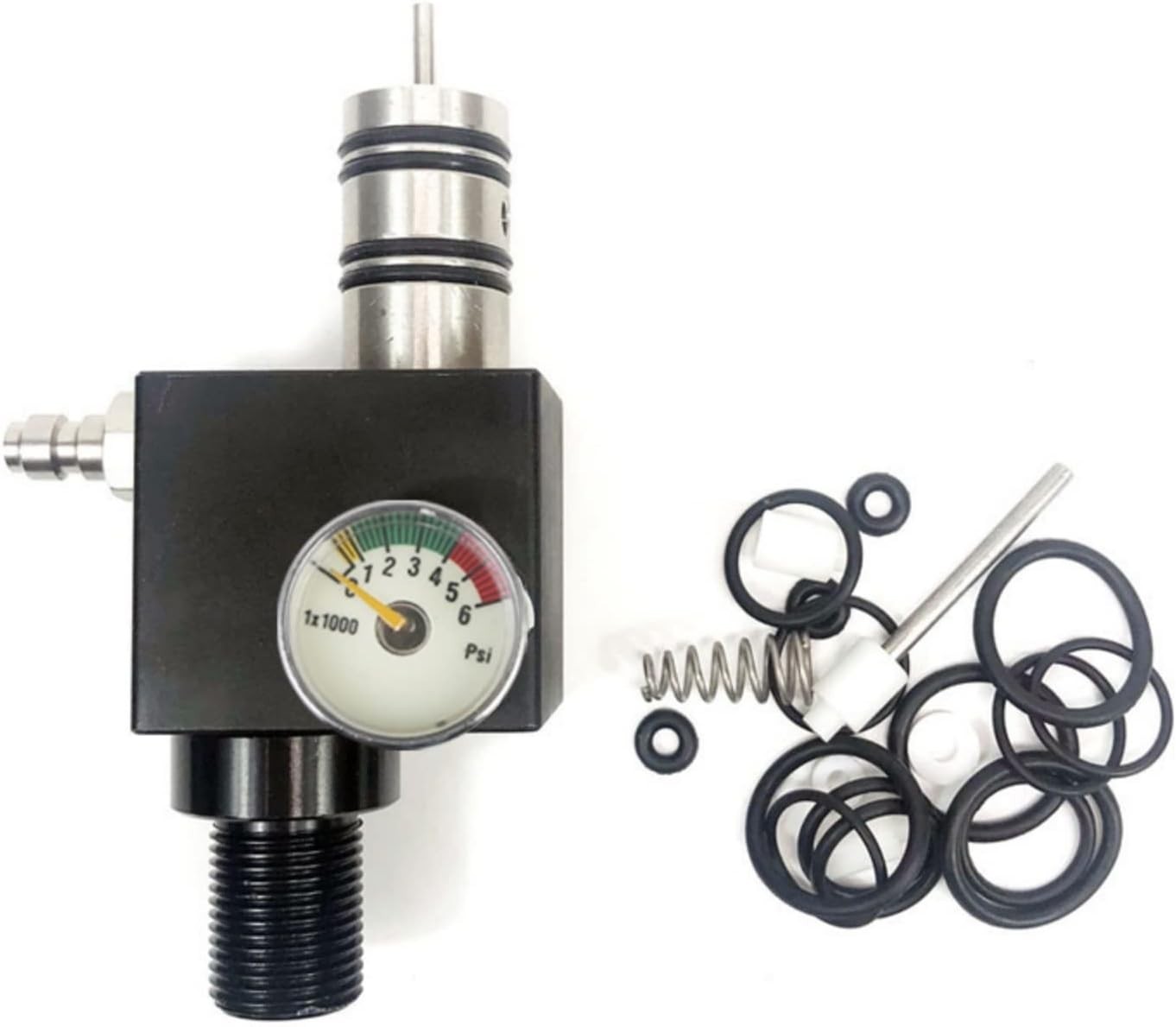 airmega Pcp Airforce Valve Airgun Regulator for Paintball Tank Charging black