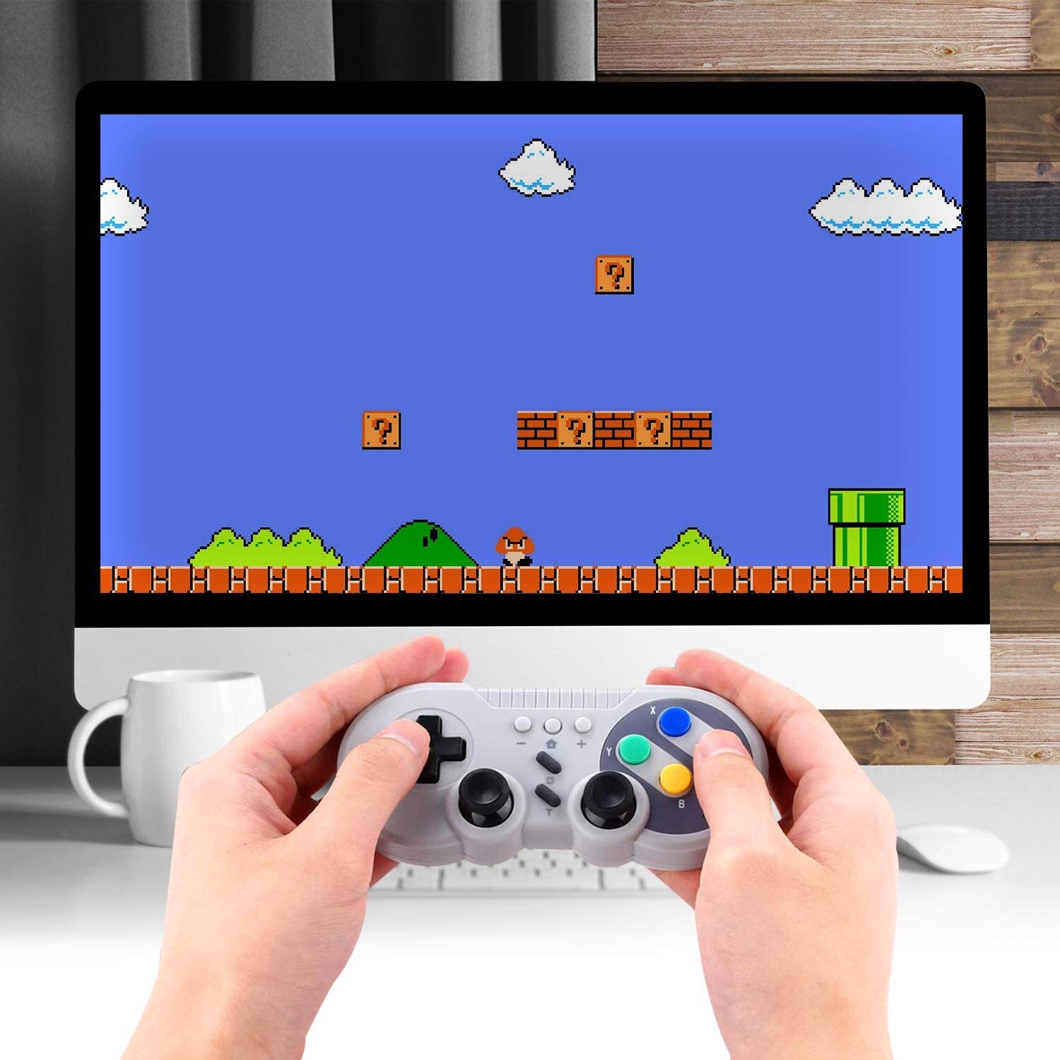 USB SNES Gamepad NES N64 NGC Controller for PC Mac Raspberry Pi Wired/ Wireles