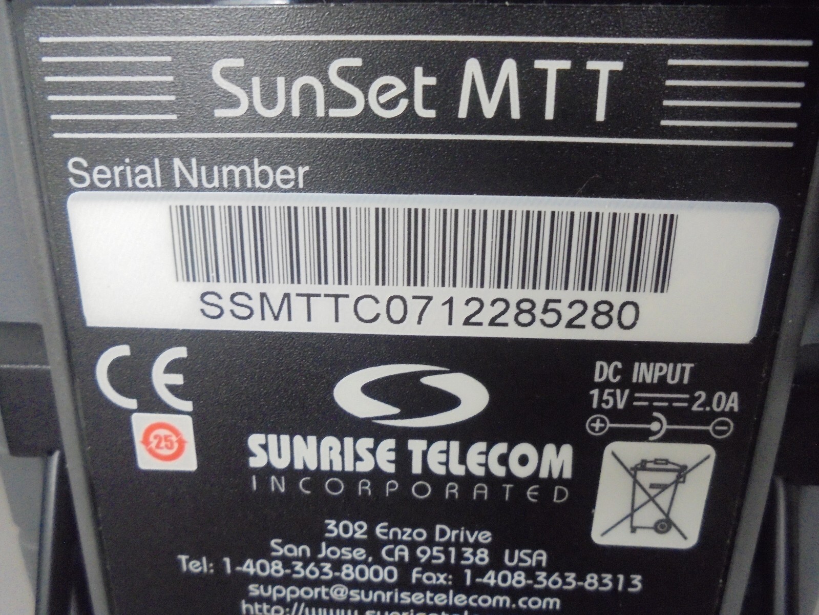 SunSet MTT Comprehensive Telecom Network Handheld Modular General Test Toolkit