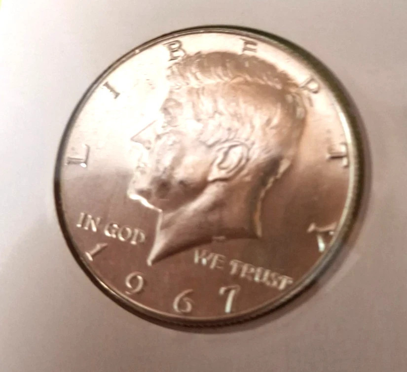 1966 & 1967 Silver Kennedy Half Dollars unc