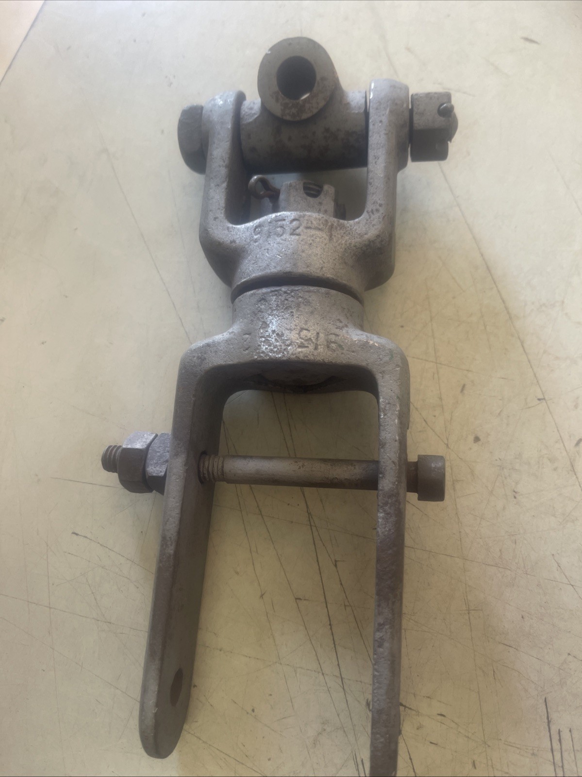 Vintage Slack Adjuster Clevis Assembly Cast Iron 9152-1 & 9152-2 #1