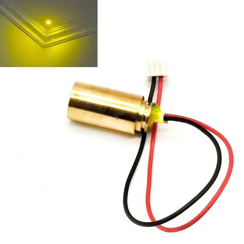 40mW Dot 571nm 573nm Yellow Laser Module DIY Flashlight Stage Lighting