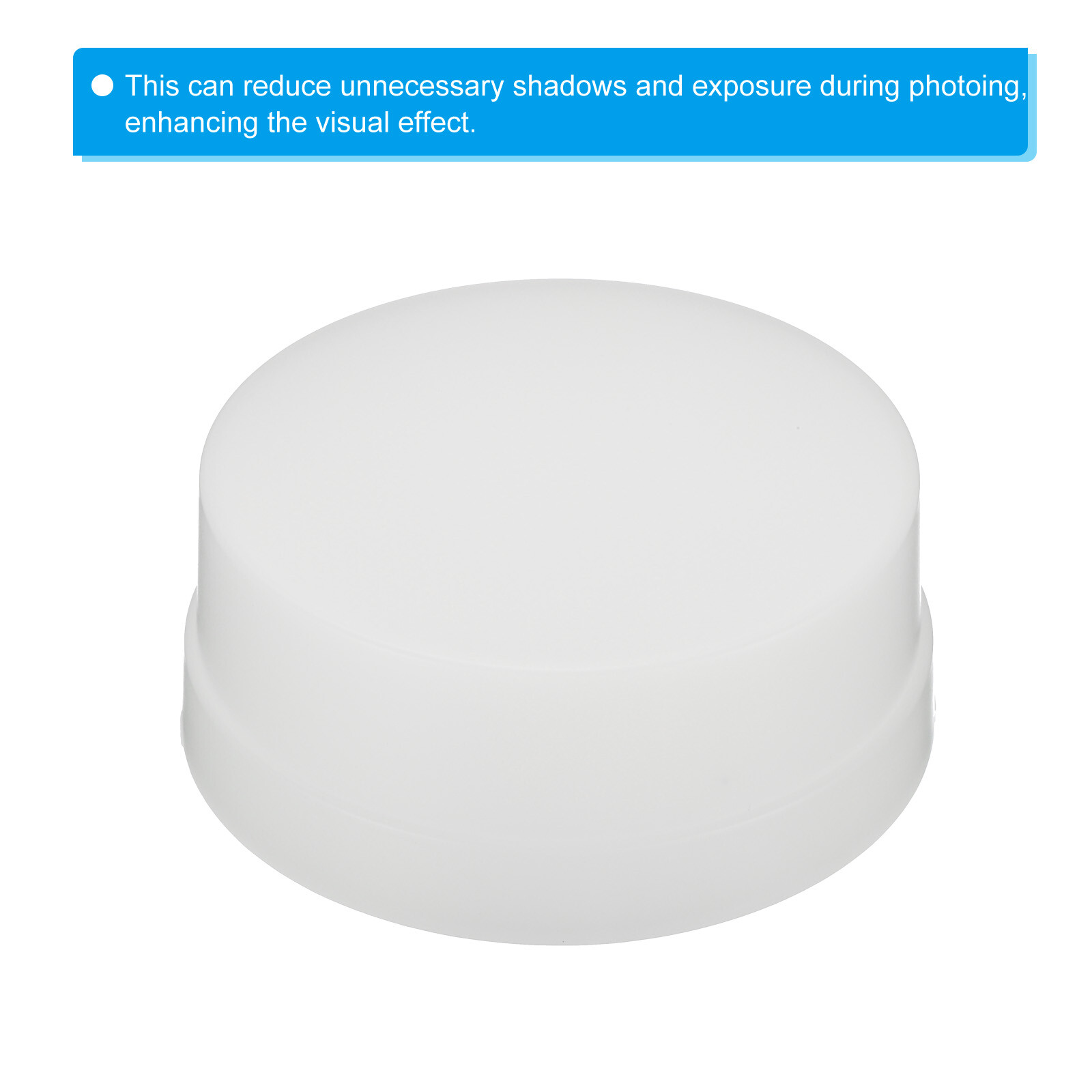 2pcs Flash Diffuser Bounce Dome Soft Box Flashlight Diffuser Cap White