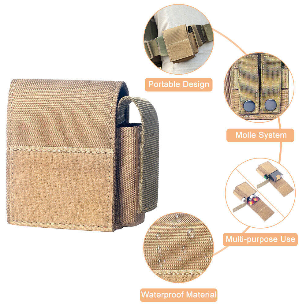Molle Tactical Storage Cigarette Pouch Mini Wallet EDC Tool Gadget Waist Pack