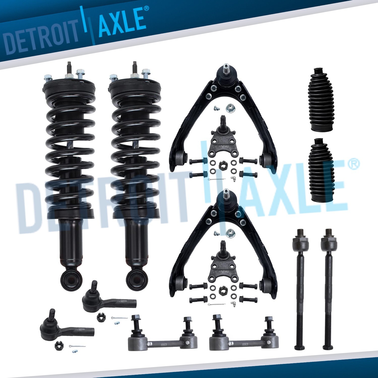 14pc 2WD Front Spring Strut Upper Control Arm for 2006-12 Chevy Colorado Canyon