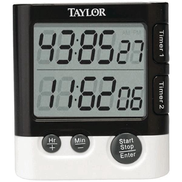 Taylor Precision Products 5828 Dual Event Digital Timer and Clock